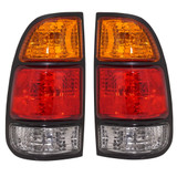 For Toyota Tundra Tail Light Assembly 2000-2006 Amber / Clear / Red Lens | w/ Standard Bed | Regular & Access Cab (CLX-M0-USA-11-5266-00-CL360A70-PARENT1)