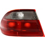 For Mercedes-Benz E320 / E430 / E55 AMG Outer Tail Light Assembly 2000 2001 2002 | Red and Clear | Elegance Package | Sedan | w/o Bulbs (CLX-M0-USA-M730106-CL360A70-PARENT1)