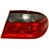 For Mercedes-Benz E320 / E430 / E55 AMG Outer Tail Light Assembly 2000 2001 2002 | Red and Clear | Elegance Package | Sedan | w/o Bulbs (CLX-M0-USA-M730106-CL360A70-PARENT1)