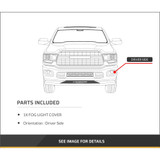 For Dodge Durango Fog Light Cover 2014-2020 | Bezel | Chrome | Excludes SRT/Pursuit Model | CAPA Certified (CLX-M0-USA-REPD108008Q-CL360A70-PARENT1)