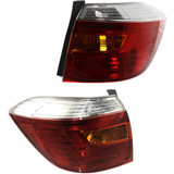 For Toyota Highlander Tail Light Assembly 2008 2009 2010 Amber / Clear / Red Lens | Base / Limited / SE Model | w/o Bulbs (CLX-M0-USA-ARBT730116-CL360A70-PARENT1)