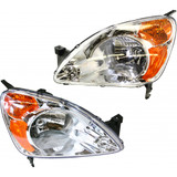 For 2002-2004 Honda CR-V Headlight DOT Certified Bulbs Included (CLX-M0-20-6376-00-1-PARENT1)