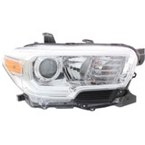 For 2016 2017 Toyota Tacoma Headlight CAPA Certified Bulbs Included Halogen; w/o LED DRL; w/o Fog Lights; Chrome Bezel (CLX-M0-20-9750-00-9-PARENT1)