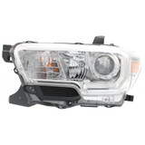 For 2016 2017 Toyota Tacoma Headlight CAPA Certified Bulbs Included Halogen; w/o LED DRL; w/o Fog Lights; Chrome Bezel (CLX-M0-20-9750-00-9-PARENT1)