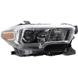 For 2016 2017 Toyota Tacoma Headlight DOT Certified Bulbs Included Halogen; w/LED DRL; w/Fog Lights; Chrome Housing (CLX-M0-20-9750-80-1-PARENT1)