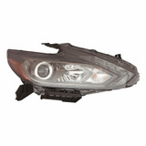 For 2016 Nissan Altima Headlight DOT Certified Bulbs Included Sedan; LED; w/LED DRL; Smoke Bezel (CLX-M0-20-9798-00-1-PARENT1)