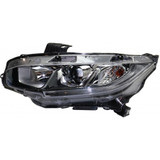 For 2016-2018 Honda Civic Headlight DOT Certified Bulbs Included EX|EX-L|EX-T|LX; Halogen (CLX-M0-20-9778-00-1-PARENT1)