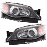 For 2008-2011 Subaru Impreza Headlight CAPA Certified Bulbs Sedan/2.5i Black (CLX-M0-20-9122-90-9-PARENT1)