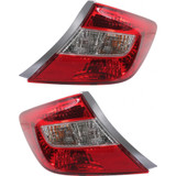 For 2012 Honda Civic Tail Light CAPA Certified Bulbs Included Sedan (CLX-M0-11-6374-00-9-PARENT1)
