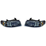 For Nissan Sentra 2000 2001 Headlight Assembly Chrome Bezel Chrome DOT Certified (CLX-M1-314-1139L-AF-PARENT1)