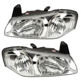 For Nissan Maxima 2000 2001 Headlight Assembly Chrome w/Chrome Bezel (CLX-M1-314-1137L-AS1-PARENT1)