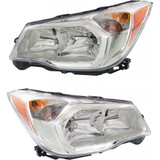 For Subaru Forester 2014-2016 Headlight Assembly Halogen 2.5L Chrome Bezel Chrome DOT Certified (CLX-M1-319-1124L-AF1-PARENT1)