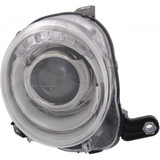 CarLights360: For 2012 2018 Fiat 500 Headlight Assembly DOT Certified w/o Black Trim w/ Bulbs (CLX-M0-20-9376-00-1-CL360A1-PARENT1)