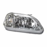 For 1999 2000 Honda Civic Headlight CAPA Certified Lens and Housing Only includes side marker lamp (CLX-M0-20-5662-01-9-PARENT1)