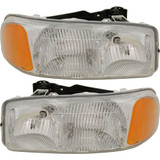 For 1999-2006 GMC Sierra 1500 Headlight Bulbs Included Except C3 or Denali (CLX-M0-20-5568-00-PARENT1)
