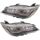 For 2015-2017 Toyota Camry Headlight DOT Certified Bulbs Included ;XSE; LED; Black Housing (CLX-M0-20-9612-90-1-PARENT1)