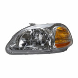 For 1996-1998 Honda Civic Headlight DOT Certified Lens & Housing Only Exc. SI Includes Side Marker Lamp w/o Bulbs or Sockets (CLX-M0-20-3162-01-1-PARENT1)