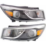 For 2015-2018 Kia Sedona Headlight DOT Certified Bulbs Included Halogen; w/o LED Driver Running Lamp (CLX-M0-20-9652-00-1-PARENT1)