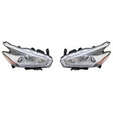 For 2015 2016 Nissan Murano Headlight DOT Certified Bulbs Included Halogen (CLX-M0-20-9662-00-1-PARENT1)