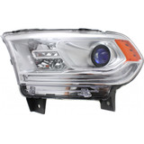 For 2014-2015 Dodge Durango Headlight Chrome DOT Certified Bulbs Included ;Halogen; w/o LED Lamps; Chrome Trim (CLX-M0-20-9546-00-1-PARENT1)