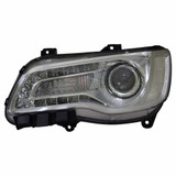 For 2015-2017 Chrysler 300 Headlight CAPA Certified Bulbs Included Halogen; Chrome Bezel (CLX-M0-20-9218-90-9-PARENT1)