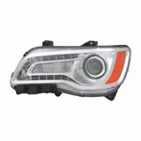 For 2011-2014 Chrysler 300 Headlight CAPA Certified Bulbs Included ;for Sedan; Halogen; Chrome Bezel (CLX-M0-20-9218-00-9-PARENT1)