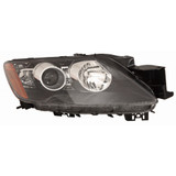 CarLights360: For 2007 MAZDA CX-7 Head Light Assembly Passenger w/o bulbs and ballast HID Type (Black Housing) - Replacement for MA2519131 (CLX-M1-315-1136RDUSHM2-CL360A1)