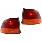 For Honda Civic Tail Light Assembly 1996 1997 1998 Lens & Housing Outer | Sedan (CLX-M0-USA-11-3078-01-CL360A70-PARENT1)