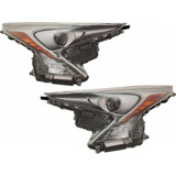 For Toyota Prius Headlight 2016 2017 2018 Touring w/ Fog Light LED (CLX-M0-20-9800-90-CL360A55-PARENT1)