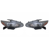 For Nissan Altima SR Headlight 2016 2017 2018 Black Halogen (CLX-M0-20-9788-90-CL360A55-PARENT1)