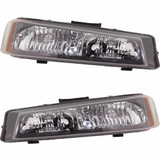 For Chevy Silverado Headlight 2003 2004 (CLX-M0-20-6386-00-CL360A55-PARENT1)