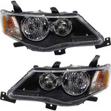 For Mitsubishi Outlander Halogen Headlight 2007-2008 Matte Black Bezel (CLX-M0-20-12144-00-CL360A55-PARENT1)