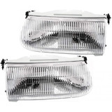 For 1995-2001 Ford Explorer Headlight Driver and Passenger Side DOT Certified Bulbs Included FO2503122 FO2502122 - Replaces F5TZ 13008 A, F5TZ 13008 B ;except Sport (PLX-M0-20-3100-00-1)