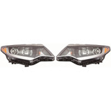 For Kia Optima Headlight 2016 2017 2018 Halogen w/o LED Daytime Running Light (CLX-M0-20-9892-00-CL360A55-PARENT1)