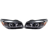 For Kia Sorento Headlight 2016 2017 2018 Halogen w/ Jewel Type LED (CLX-M0-20-9672-90-CL360A55-PARENT1)