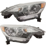 For Nissan Versa Note Headlight 2017 2018 2019 Black Bezel Halogen CAPA Certified (CLX-M0-20-9956-00-9-CL360A55-PARENT1)