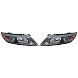 For Kia Optima Headlight 2014-2015 Halogen Type w/o LED (CLX-M0-20-9604-00-CL360A55-PARENT1)