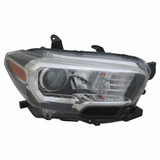 For Toyota Tacoma Headlight 2016 2017 Halogen Type w/o LED Daytime Running Light Black (CLX-M0-20-9750-90-CL360A55-PARENT1)