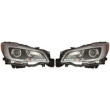 For Subaru Legacy Headlight 2015 2016 2017 Non 2.5i Black Halogen Type (CLX-M0-20-9594-00-CL360A56-PARENT1)