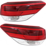 For Toyota Highlander Outer Tail Light 2018 2019 Clear Lens LED CAPA Certified (CLX-M0-11-6978-90-9-CL360A55-PARENT1)