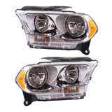 For Dodge Durango Headlight 2011 12 2013 Halogen Type w/ Chrome (CLX-M0-20-9204-00-CL360A55-PARENT1)