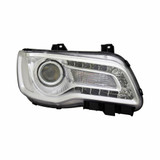 For Chrysler 300 Headlight 2018 19 2020 Projector Halogen Type Chrome CAPA Certified (CLX-M0-20-9218-80-9-CL360A55-PARENT1)