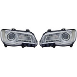 For Chrysler 300 Headlight 2015 16 2017 Halogen Type w/ Chrome (CLX-M0-20-9218-90-CL360A55-PARENT1)