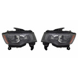 For Jeep Grand Cherokee Headlight 2017 18 19 2020 Black Bezel Halogen Type (CLX-M0-20-16276-90-CL360A55-PARENT1)