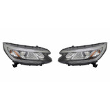 For Honda CR-V Headlight 2015-2016 Touring Model Halogen Type w/ LED Daytime Running Light (CLX-M0-20-16508-00-CL360A55-PARENT1)