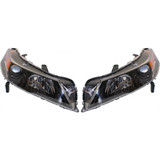 For Acura TL Headlight 2012 2013 2014 Pair Driver and Passenger Side HID AC2518118 | 33151-TK4-A11 (PLX-M0-20-9248-01-CL360A55)