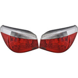 For BMW 530i / 545i Tail Light 2004 05 06 07 2008 Pair Driver and Passenger Side For BM2800122 | 63217165739 (PLX-M0-11-9054-00-CL360A55)