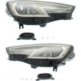 For Audi A4 / S4 Headlight 2017 2018 Pair Driver and Passenger Side HID For AU2502203 | 8W0 941 043 B (PLX-M0-20-9830-01-CL360A55)