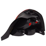 For 1999-2011 Ford Crown Victoria Rear Tail Light Assembly Unit w/o Sport Package; w/2 Bulb Lamp; w/Black Molding; w/Red Lens (CLX-M0-FR234-U110L-PARENT1)