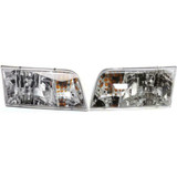 For 1998-2011 Ford Crown Victoria Headlight FO2502200 w/o Bulbs or Sockets (CLX-M0-FR232-B011L-PARENT1)